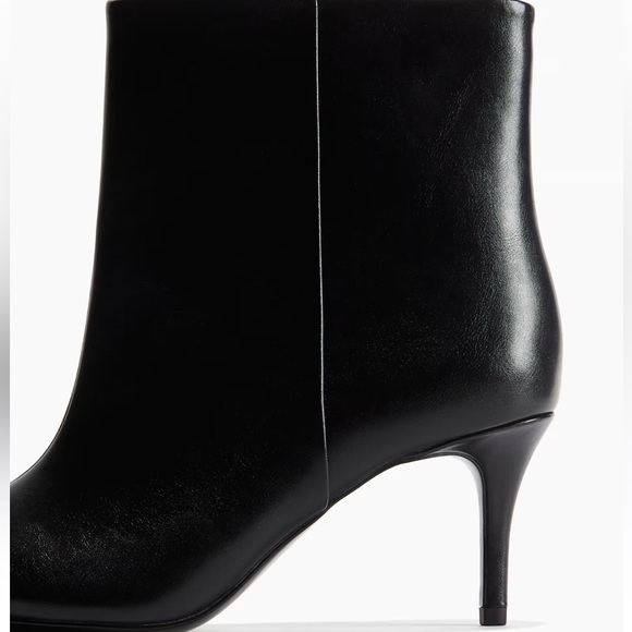 🆕 NWT H&M HEELED BOOTS BLACK - Picture 3 of 5